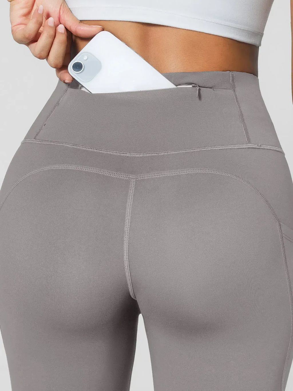 High Rise Side Pockets Fleece Lined Leggings