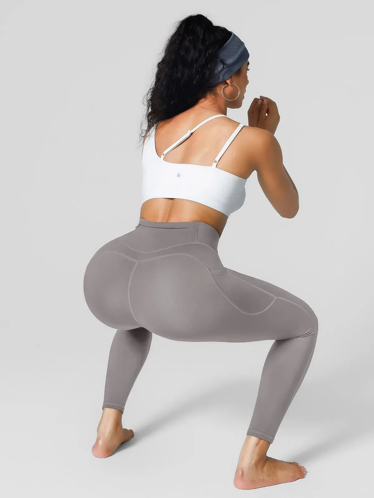 High Rise Side Pockets Fleece Lined Leggings