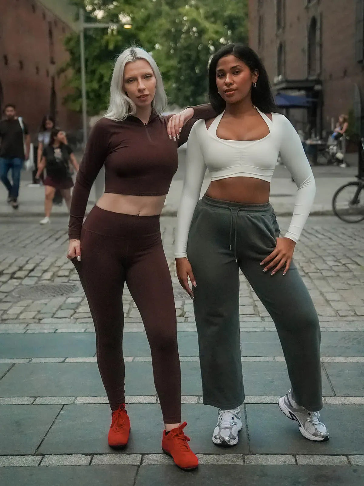High Rise Side Pockets Fleece Lined Leggings