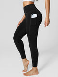 High Rise Side Pockets Fleece Lined Leggings