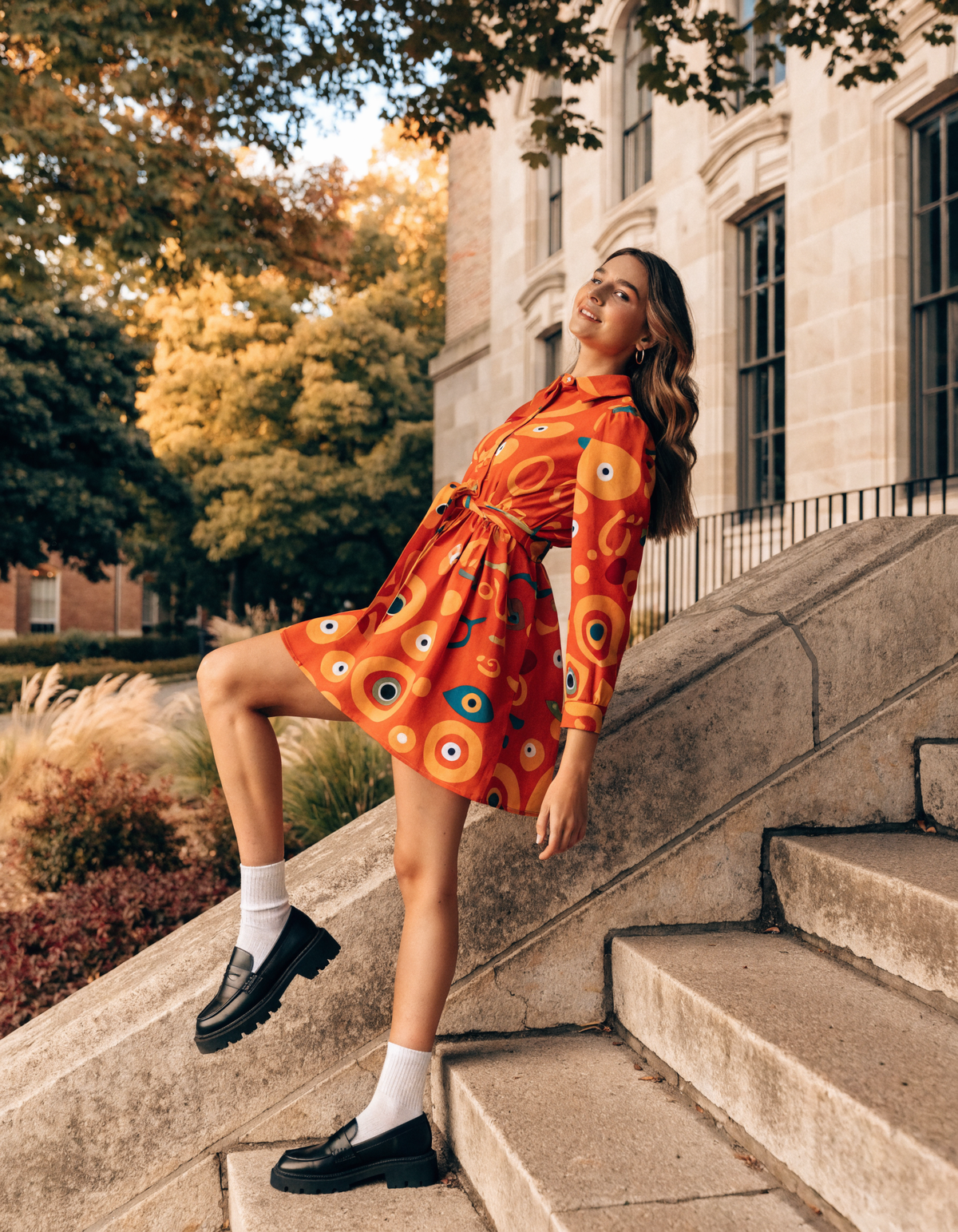 Pumpkin Spice Dress, model shot